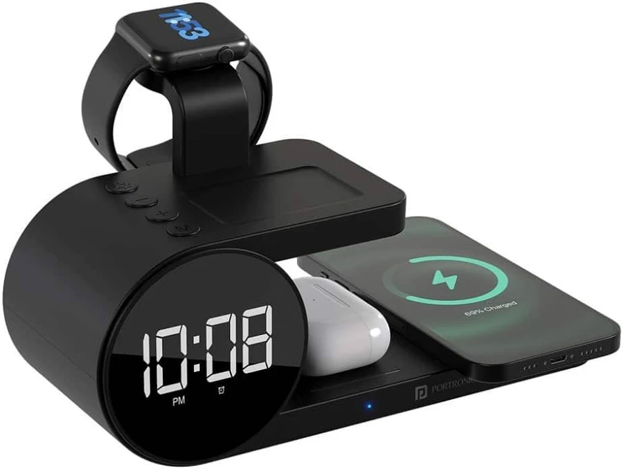 Portronics Freedom 6 15W Wireless Charger with 6-in-1 Function