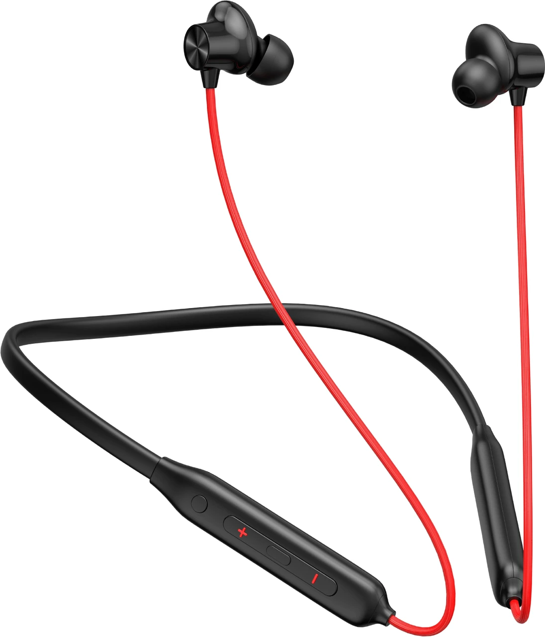 j&b Bluetooth Wireless B2 Premium Neckband With 50Hrs Playback Clear Sound,Deep Bass Bluetooth Headset (Red, In the Ear)